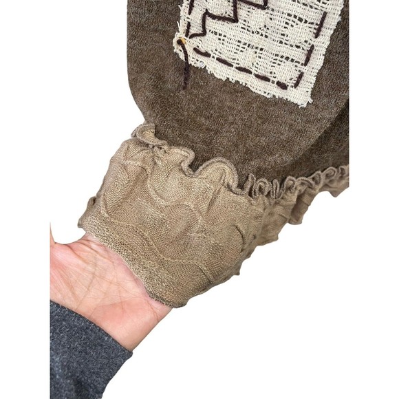 Simply Couture Wool Blend Knit Embellished Sweater Dress Medium Cottagecore - Picture 6 of 15